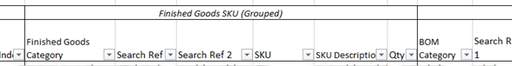 Production Planner Material Requirements Excel